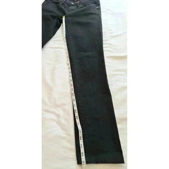 Tory Burch Women's Super Skinny Jeans Embroidered Logo Pockets Black Size 27 - Picture 6 of 9